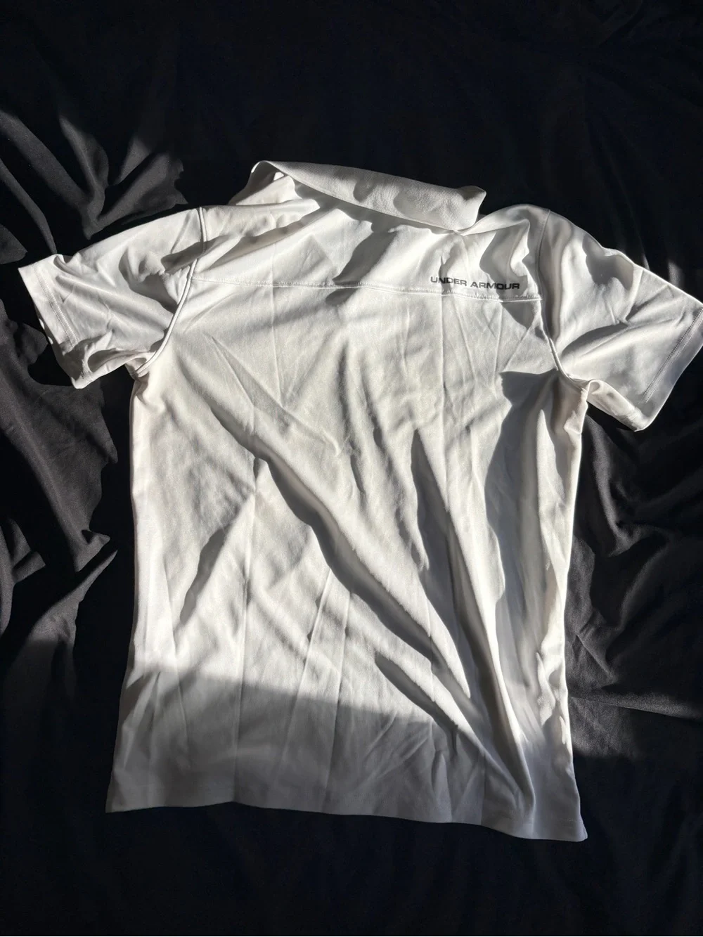 Under Armour White Short-Sleeve Polo Shirt